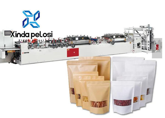 Laminated PE Paper Zipper Bag Making Machine CE Certification 90pcs/Min