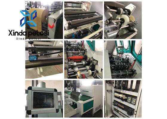 Automatic Adjustable Sheet Fastest Food Paper Bag Making Machine With Twisted Handles