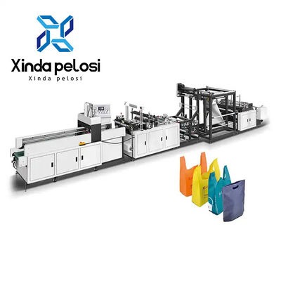 Toy Bag Fabric Non Woven Shopping Bag Making Machines 12-18KW