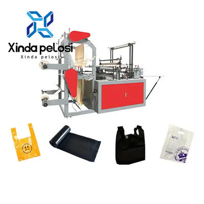 Automatic PE Biodegradable Plastic Carry Bag Making Machine 220V
