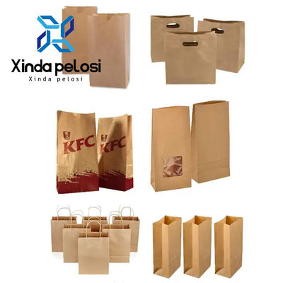 Automated Luxury Paper Shopping Bag Making Machines 380V Easy To Operate
