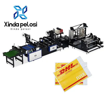 Adhesive Tape Side DHL Courier Bag Making Machine 260pcs/Min PLC Control