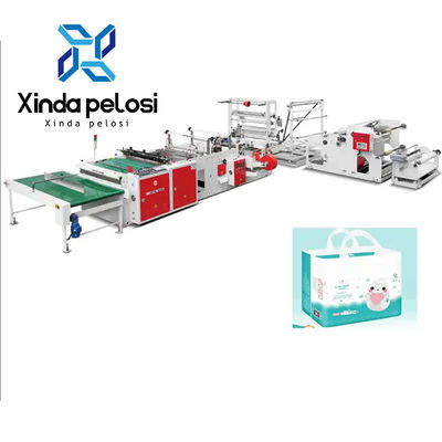 220V 50Hz Plastic Diaper Bag Forming Machine With Fold String Handle