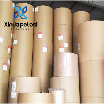 UV Coating Wood Pulp Paper Kraft Paper Jumbo Roll Matt Lamination