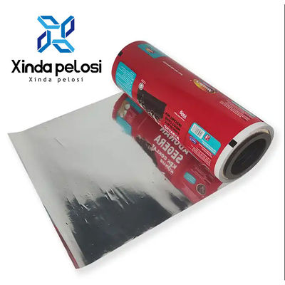 Aluminum Foil Laminated Plastic Packaging Film Roll For Food Packaging Customized