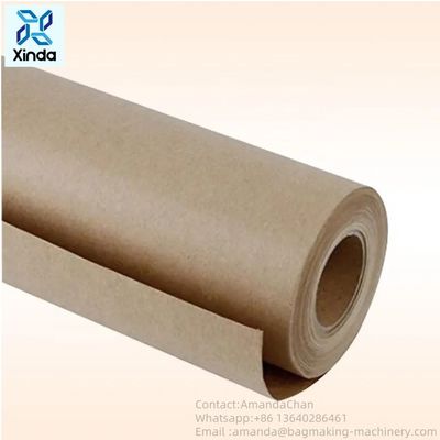 Classic Style  Brown Kraft Paper Cowhide Packaging Paper-Sealed Wrapping Customizable Logo