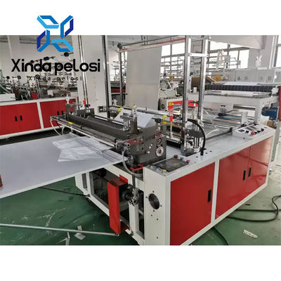 Flying Knife System HDPE/LDPE Film Bottom Sealing Cutting Machine 90pcs/Min